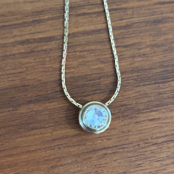 Alex & Ani Gold Tone and Crystal Charm Necklace - Picture 1 of 6
